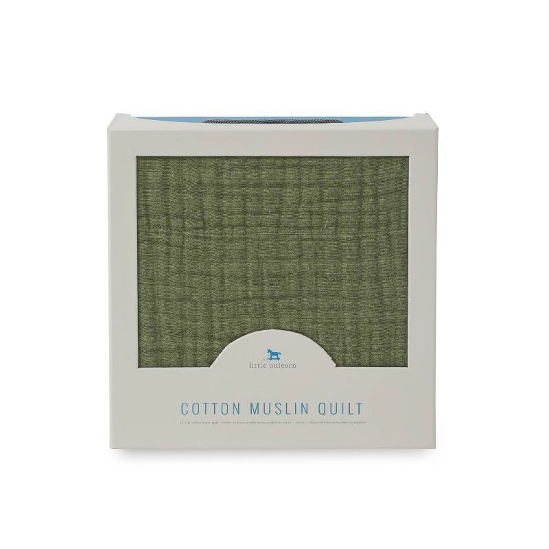 Little Unicorn Cotton Muslin Quilt Blanket, 6 of 12