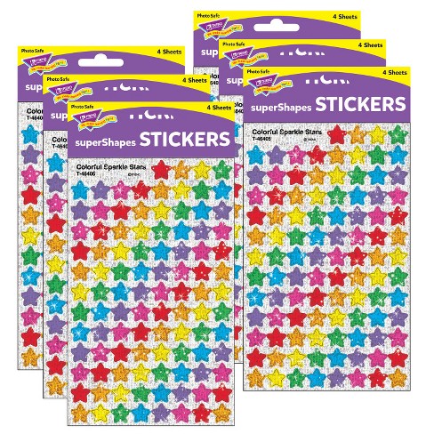 Trend Colorful Sparkle Stars superShapes Stickers, 400 Per Pack, 6 Packs - image 1 of 1