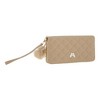 Unique Bargains Rhombus Check Wristband Plush Pom Zip Coin Purse Wallet 1 Pc - 3 of 4