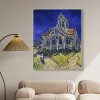 Art Remedy Vincent van Gogh - The Church in Auvers Van Gogh Classic Fields and Floral Wall Art Framed - 2 of 4