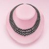 Ross-Simons 6-12mm Black Shell Pearl Graduated 3-Strand Necklace With Sterling Silver - 3 of 4