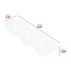 Smarty Had A Party Clear Rectangular 3-Hole Mini Plastic Bowls -  240 pcs - 4 of 4