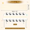 Unique Bargains  Light Elegant Romantic Chiffon Table Runner 27.5" x 118" 2 Pcs - 2 of 4