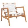 Bellona Leather Woven Accent Chair - ACH1004 - Safavieh - 4 of 4