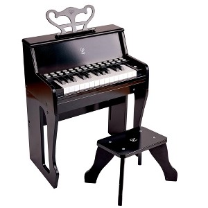 Hape: Learn With Lights Piano w/ Stool - Black - Wooden Electric Musical Toy, 3+ - 1 of 4