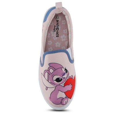 Disney Ladies Lilo and Stitch Shoes - Ladies Classic Lilo and Stitch Slip On Sneakers - Disney Lilo and Stitch Canvas Slip On Sneakers (Light Blue, 11) — фото 3