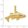 Black Bow Jewelry 14k Yellow Gold Snook Pendant - 4 of 4