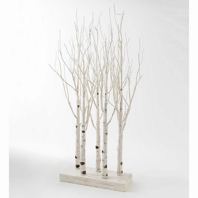 Lighted Birch Line Treescape Accent