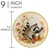 Certified International Set of 4 Woodland Critters Dessert Plates - 4 of 4