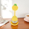 Unique Bargains Tea Infuser Tea Infuser Hand Wash Only Style Silicone Stainless Steel Red 2.17"x5.31" 1Set - 2 of 4