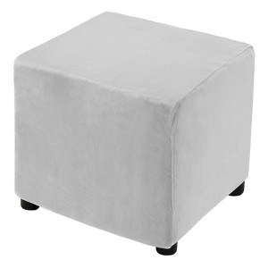 Unique Bargains Elastic Living Room Bedroom Square Foot Stool Cover - 1 of 4