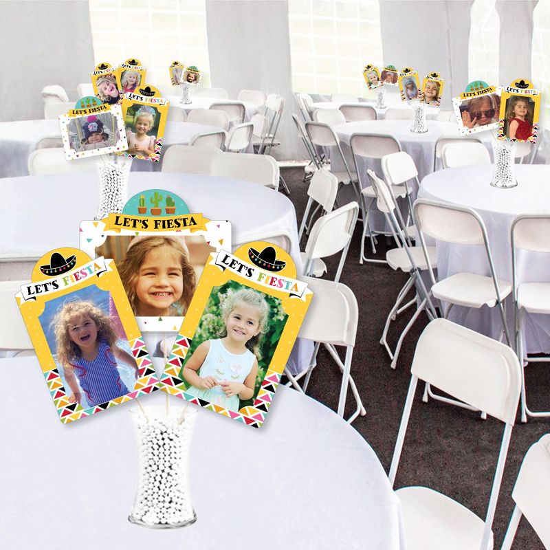 Big Dot of Happiness Let's Fiesta - Fiesta Picture Centerpiece Sticks - Photo Table Toppers - 15 Pieces, 3 of 8
