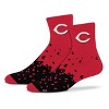 MLB Cincinnati Reds Adult Quarter Socks: Cushioned Heel & Toe, Knit Fabric - 2 of 3