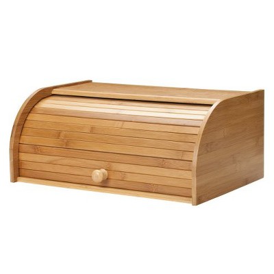 Lipper International Bamboo Rolltop Breadbox