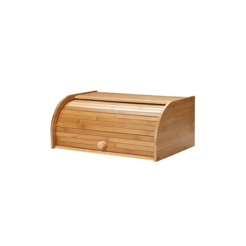Bamboo Rolltop Breadbox - Lipper International, 1 of 6