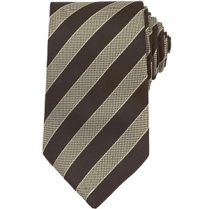 INSPIRE CHIC Men's Stripe Self-Tied Skinny Silk Slim Necktie for Graduation Wedding Party Uniforms 1Pc - 1 of 4