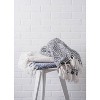 50"x60" Hexagon Throw Blanket White - Design Imports: Cotton Woven, Hypoallergenic, Midweight Fabric, Machine Washable - 2 of 4