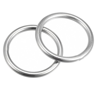 Unique Bargains Hanging Hardware 316 Stainless Steel Welded O-Rings 2 Pcs