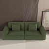Whisen 106.3" Large Modular Sofa - Striped Fabric, Modern Style, Comfortable, Vacuum Compression, Full Sponge, High Rebound, Straight - 3 of 4