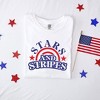 Simply Sage Market Women's Stars and Stripes Arched Short Sleeve Garment Dyed Tee - 3 of 4