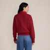 Lands' End Women's Fuzzy Wedged Quarter Zip Sweater - 2 of 4