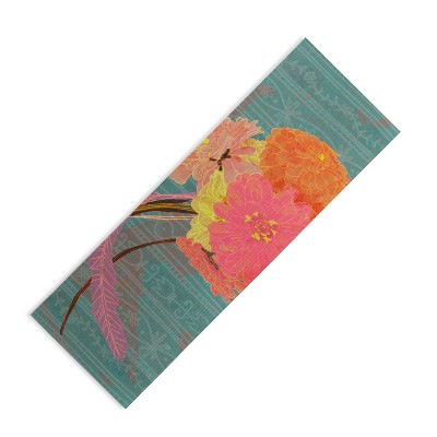 Sewzinski ZINNIAS BOUQUET (6mm) 24" x 70" Yoga Mat - Society6