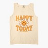 Simply Sage Market S.W.Smiley Happy Today Flower Garment Dyed Tank - L - Ivory - 3 of 4
