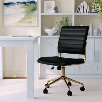 Upholstered Office Armless Chair - Martha Stewart