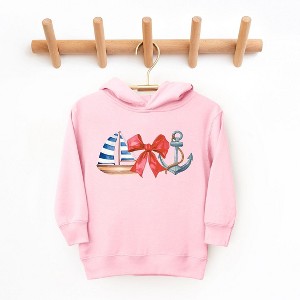 The Juniper Shop Coquette Ship Anchor Toddler Graphic Hoodie - 1 of 3
