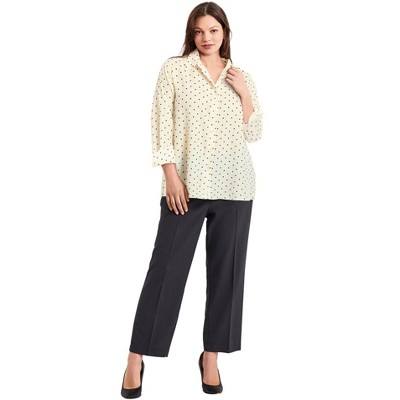 Avenue Women's Plus Size Button Front Blouse