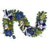 Prelit Christmas Garland with Lights: 20 LEDs, Timer & Ornaments. Battery Operated, for Mantle, Fireplace, Stair Railing, Indoor Holiday Use - 2 of 4