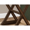 Monarch Specialties Accent Table 2 Tier End Side Table Square Nightstand Bedroom Lamp Brown Veneer Traditional - 4 of 4