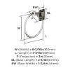 Amerock Highland Ridge Wall Mounted Towel Ring - 4 of 4