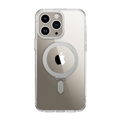 SaharaCase Hybrid-Flex Kickstand MagSafe Phone Case for iPhone 15 Pro Max Shock Absorbing Clear
