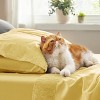 Twin XL Sheet Sets Dorm Bedding - 3 Pieces Soft Extra Long Twin Sheets, Hotel Luxury, Easy Care Microfiber for Women, Men, Kids and Teens, Yellow - 4 of 4