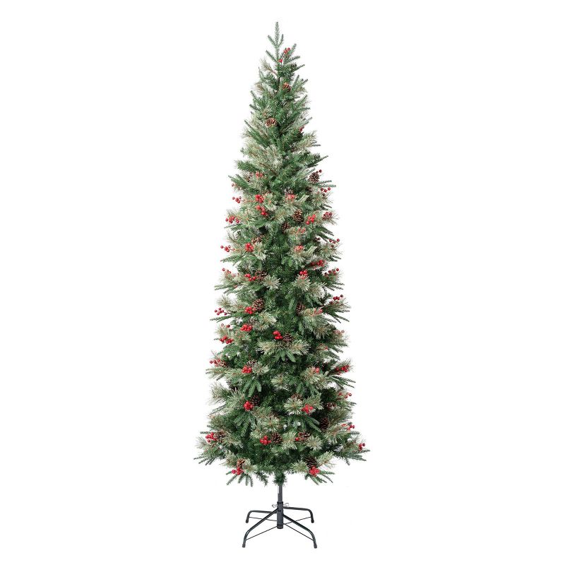 National Tree Company First Traditions Unlit Slim Virginia Pine Artificial Christmas Tree, 1 of 5