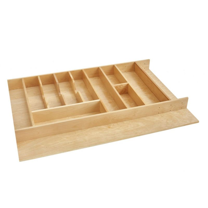 Rev-A-Shelf Trimmable Wooden Kitchen Drawer Divider Utility Holder Cutlery Tray Organizer Insert, 1 of 7