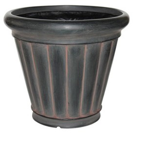 Southern Patio 20 in. H X 20 in. W Fiberglass Aldo Planter Rust - 1 of 1