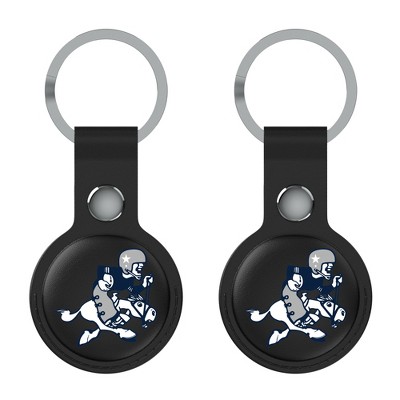 Keyscaper NFL NFC Historic Teams Insignia Black Airtag Holder 2-Pack