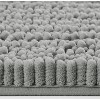 Home Mart Goods Long Light Grey Soft Cozy Plush Chenille Bath Mat Bathroom Rug -  21"x59" - 4 of 4