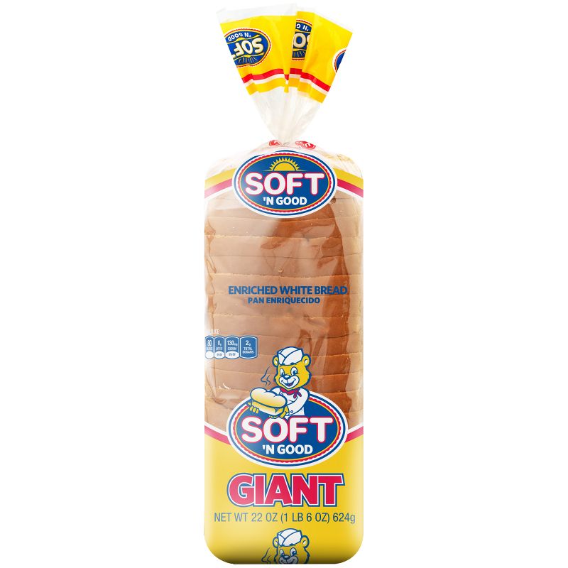 Soft &#39;N Good Giant White Bread - 22oz, 1 of 8