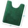 Hearth & Harbor Bathroom Rugs, Ultra Soft Velvet Memory Foam Bath Mats with PVC Backing - 3 of 4