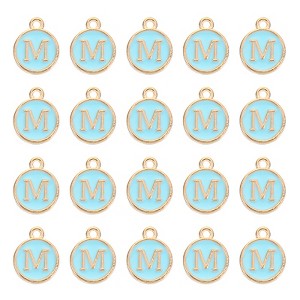 Unique Bargains Beautiful Designer DIY Jewelry Making Initial Pendants 50 Pcs - 1 of 4