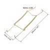 Unique Bargains U Type Zinc Plated with Tip Protectors Invisible Wall Decorative Hooks 2 Pcs - 2 of 3