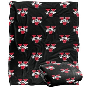 Valdosta State University Logo Pattern Silky 50x60 Blanket, 1 Sided - 1 of 4