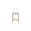Meridian Furniture,Conrad Cream Velvet Counter Stool - 3 of 4