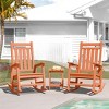 Hyleory HDPE Modern Resin Outdoor Rocking Chair, Patio Adirondack Chair for All Seasons - 3 of 4