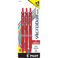 3-Pack Pilot Acroball Colors Ballpoint Pens Medium Point 1.0mm