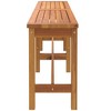 59.1"Patio Bench 59.1"x13.8"x17.7" Solid Wood Acacia - 4 of 4