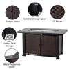 44" Propane Fire Pit Table, 50000BTU Outdoor Gas Fire Pit Table with Separate Storage Space - 2 of 4